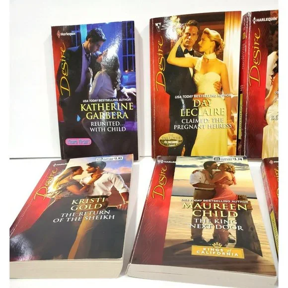 HARLEQUIN DESIRE Romance Novels Lot of 8 books Dante Legacy Kings Miami Nights + - Picture 2 of 7